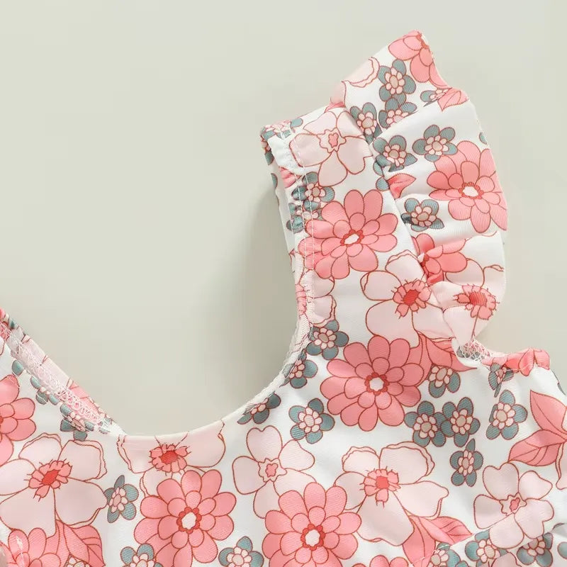 Biquíni Infantil Estampado com Babados 6 Meses a 3 Anos - Varialle