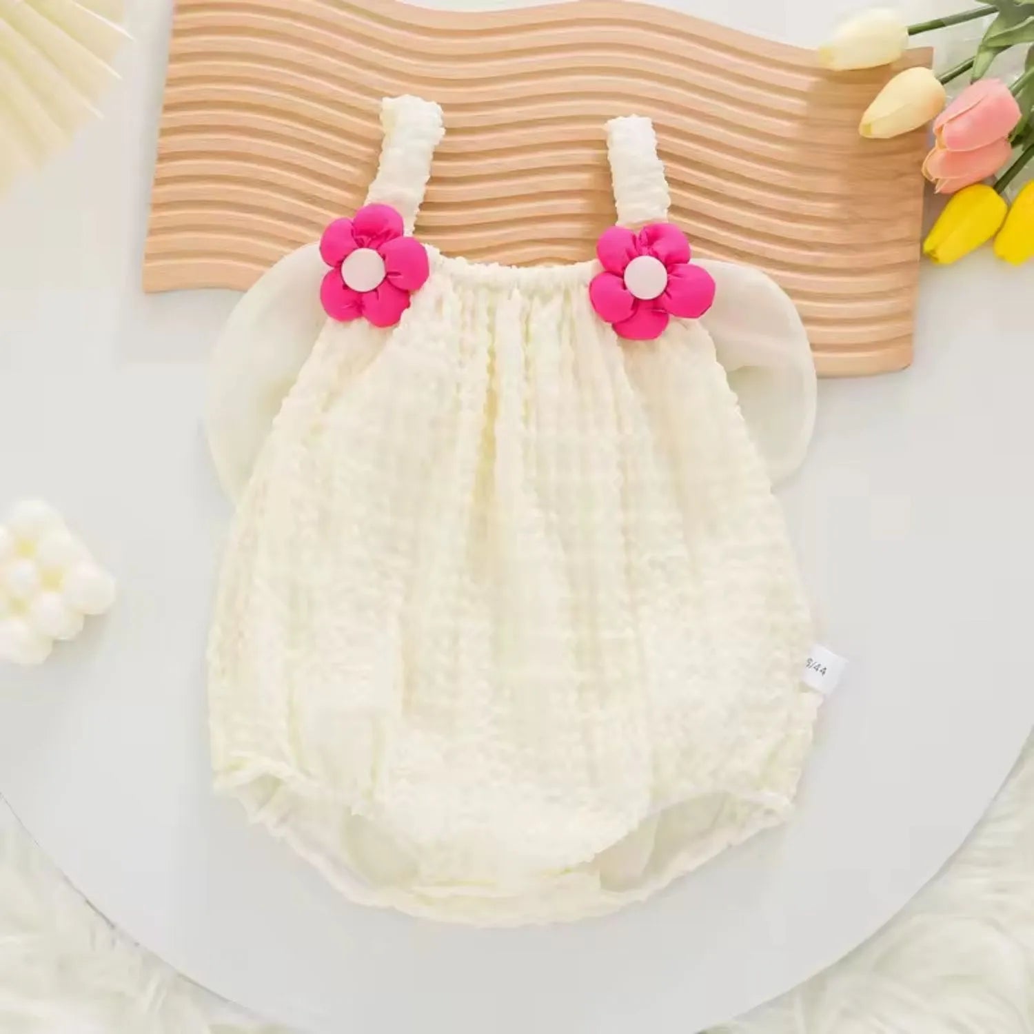 Body Bebê Menina Doce Flor em Algodão - 3 a 24 Meses - Varialle