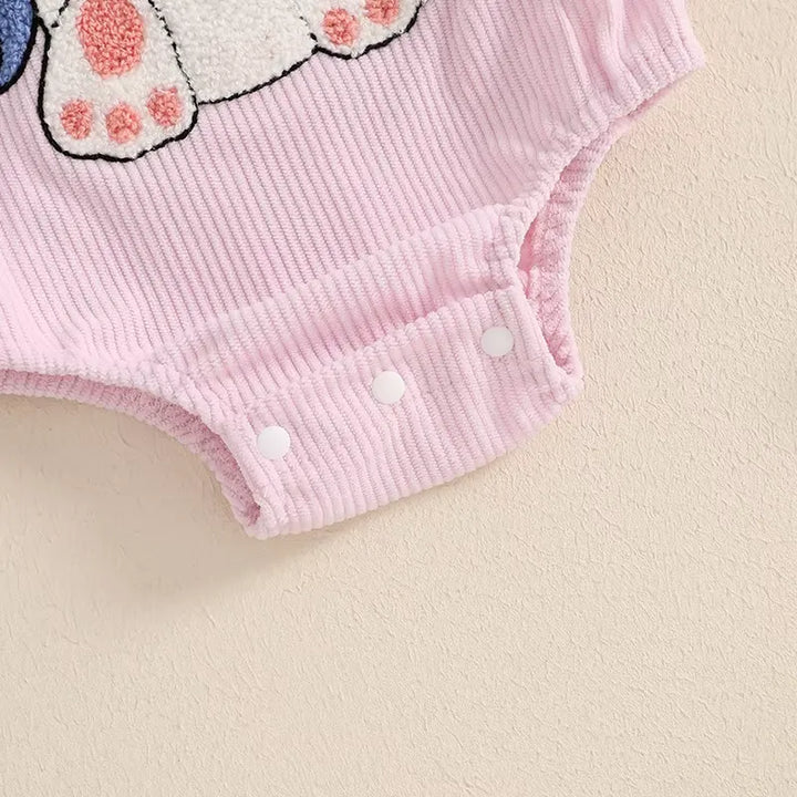 Body Infantil Coelhinho com Pompom e Headband 0 a 18 Meses Varialle