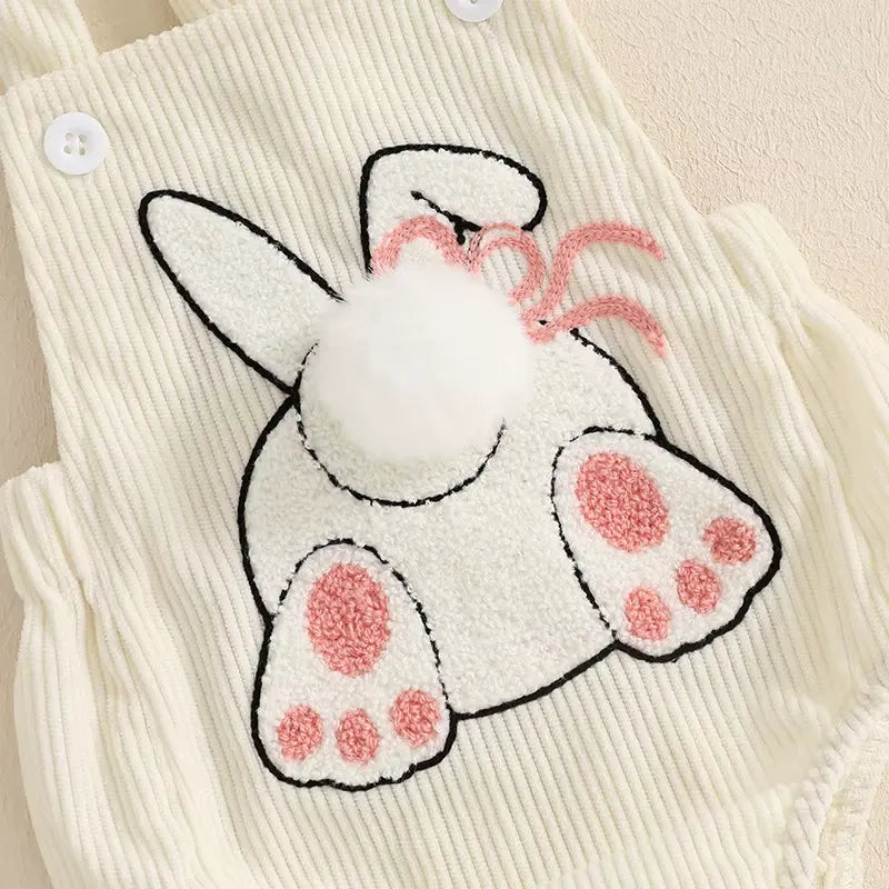 Body Infantil Coelhinho com Pompom e Headband 0 a 18 Meses Varialle