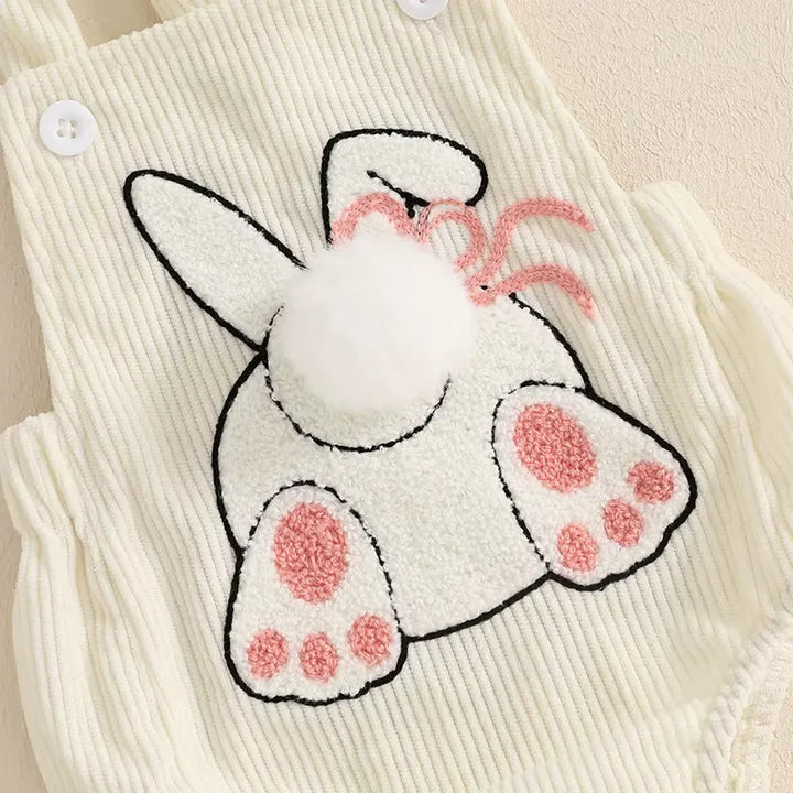 Body Infantil Coelhinho com Pompom e Headband 0 a 18 Meses Varialle