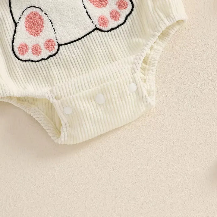 Body Infantil Coelhinho com Pompom e Headband 0 a 18 Meses Varialle