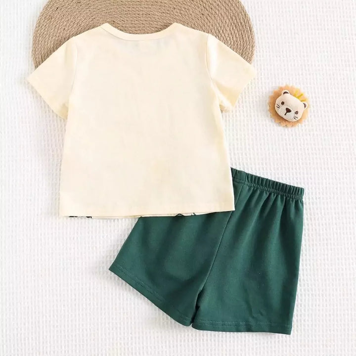 Conjunto Infantil Masculino Amigos da Selva 6 Meses a 3 Anos