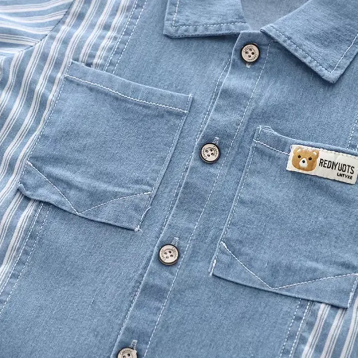 Conjunto Infantil Jeans - Moderno e Prático para Meninos 1 a 5 Anos - Varialle