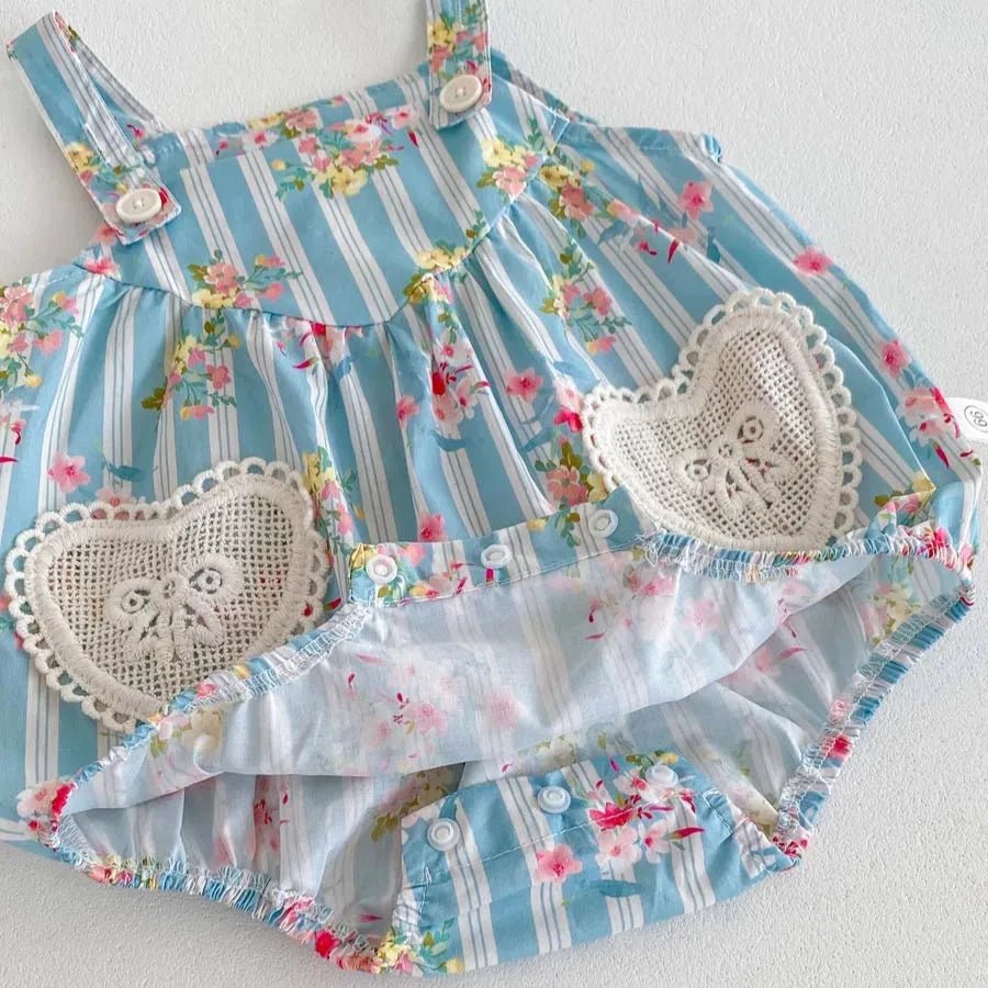 Conjunto Bebê Floral Floresce em Algodão – Macacão e Blusa 3 a 24 Meses Varialle