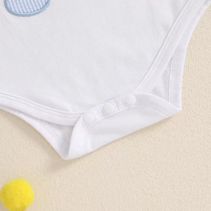 Conjunto Infantil Body Coelhinho com Suspensório 0 a 18 Meses Varialle