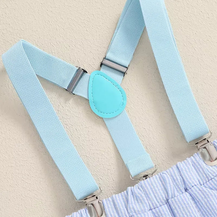 Conjunto Infantil Body Coelhinho com Suspensório 0 a 18 Meses Varialle