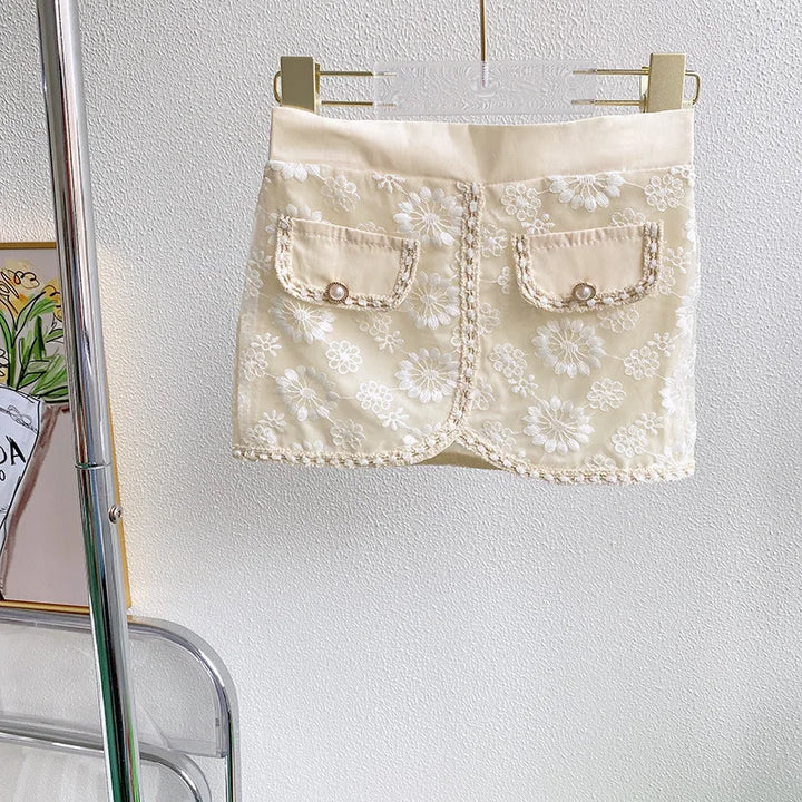 Conjunto Infantil Feminino Renda Bordada 2 a 7 Anos_Varialle