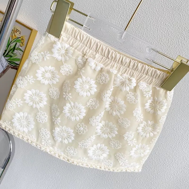 Conjunto Infantil Feminino Renda Bordada 2 a 7 Anos_Varialle