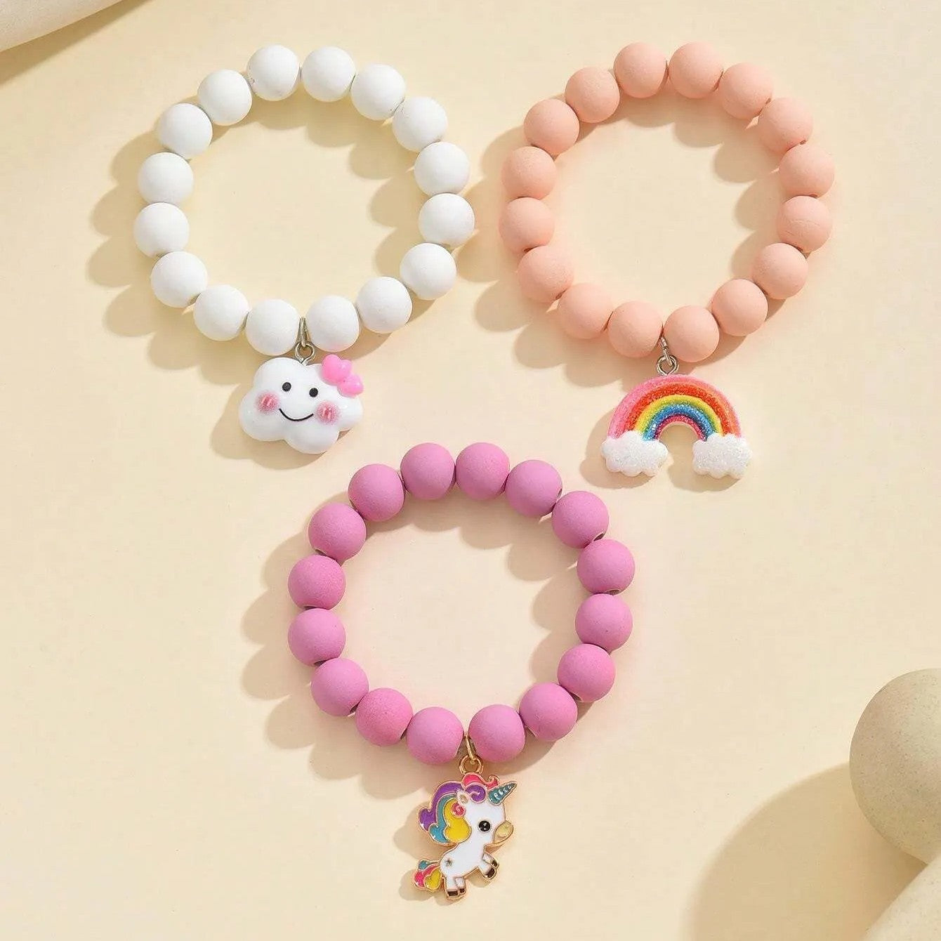 Conjunto Infantil com 3 Pulseiras Mundo Mágico Varialle