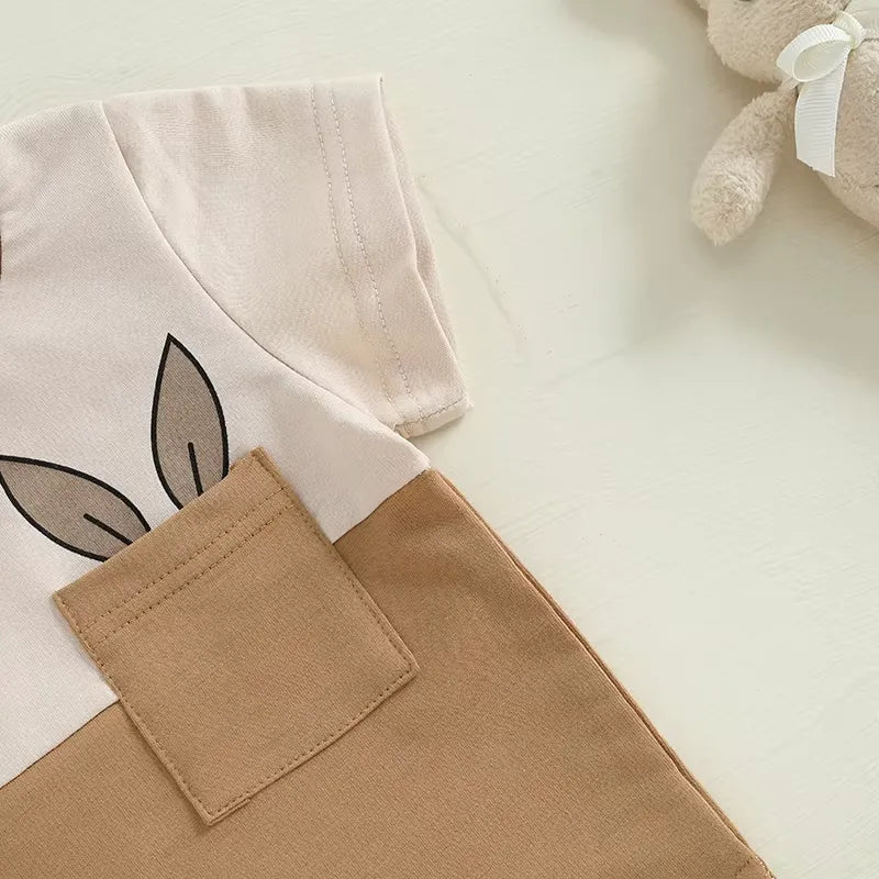 Conjunto Menino Camiseta e Shorts Coelhinhos 6 Meses a 3 Anos Varialle