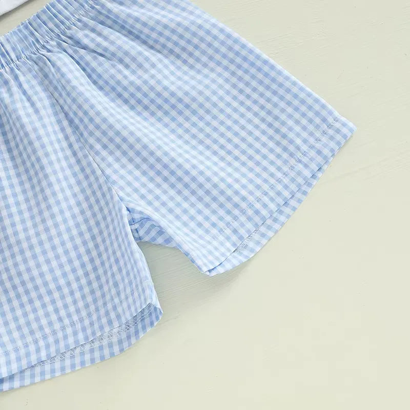 Conjunto Meninos Camiseta Coelhinho com Short 3 M a 3 A Varialle