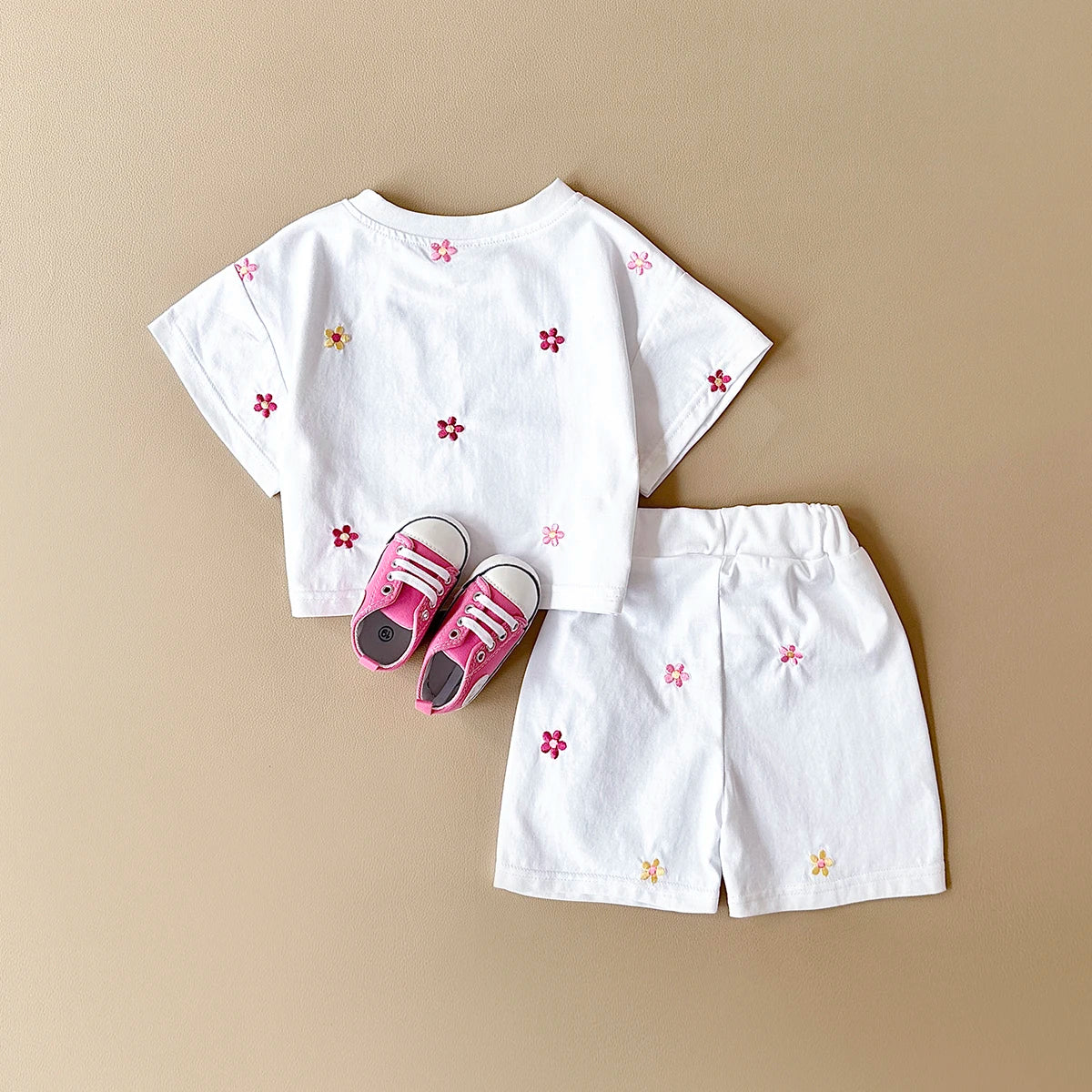 Conjunto Verão Bebê Algodão Floral 2 Peças 6 Meses a 3 Anos Varialle