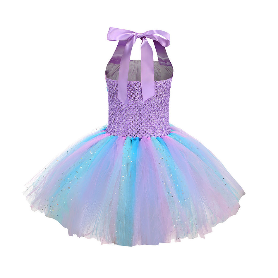 Fantasia Infantil Sereia Princesa com Vestido e Acessorios 1 a 12 Anos Varialle