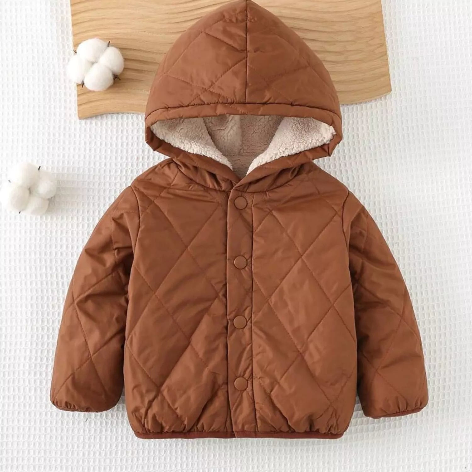 Jaqueta Infantil Térmica e Acolchoada Dupla Face 6 Meses a 3 Anos
