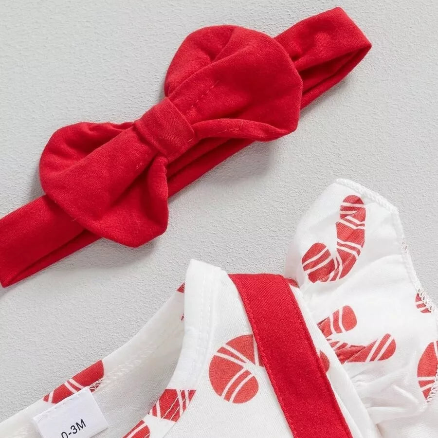 Macacão Romper Bebê Natal Temático Papai Noel 1 a 18 Meses