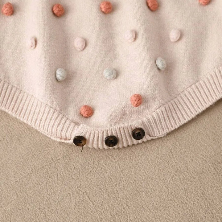 Macaquinho de Tricô Feminino para Bebê Algodão Doce 1 a 18 Meses