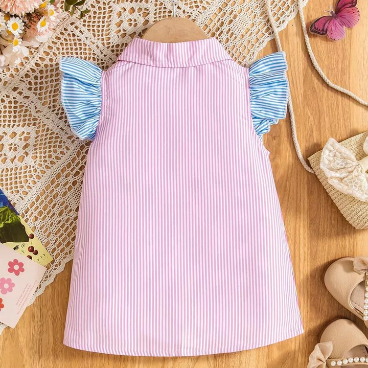 Vestido Bebê Menina Listradinha Encantada 6 Meses a 3 Anos