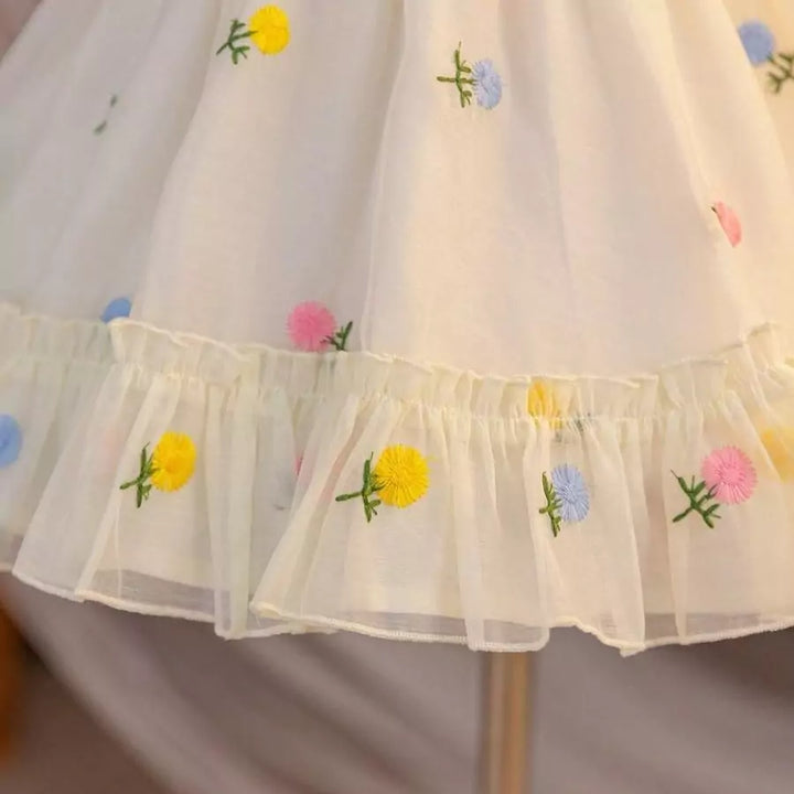 Vestido Infantil Encanto das Flores 6 Meses a 3 Anos