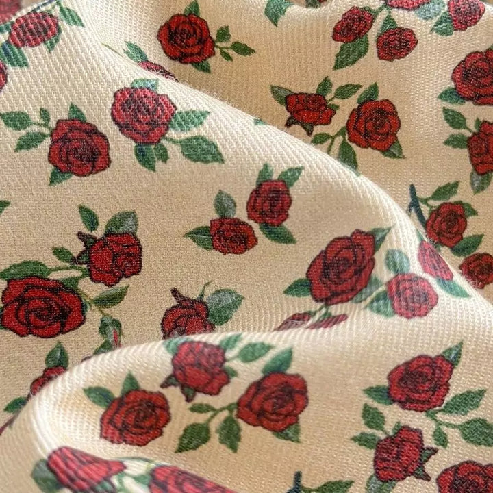 Vestido Infantil Floral com Laço 6 Meses a 3 Anos