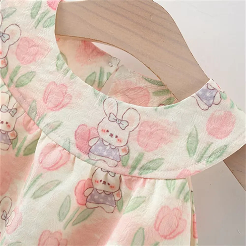 Vestido Infantil FunnyBunny e Bolsa Brinde 9 Meses a 4 Anos Varialle