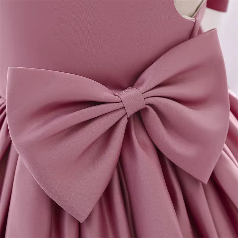 Vestido Infantil com Laço para Festas 3 Meses a 10 Anos Varialle
