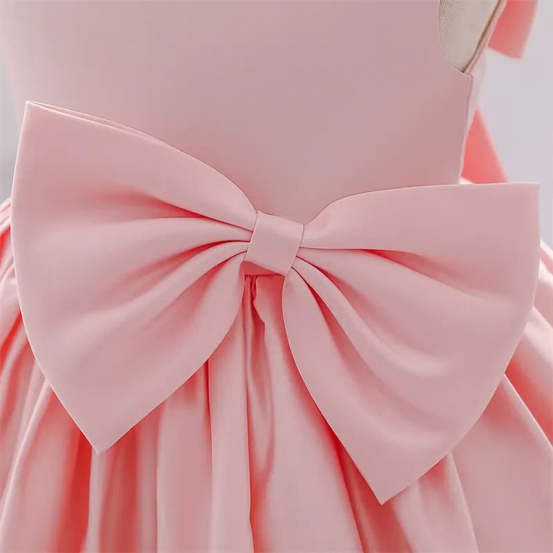 Vestido Infantil com Laço para Festas 3 Meses a 10 Anos Varialle