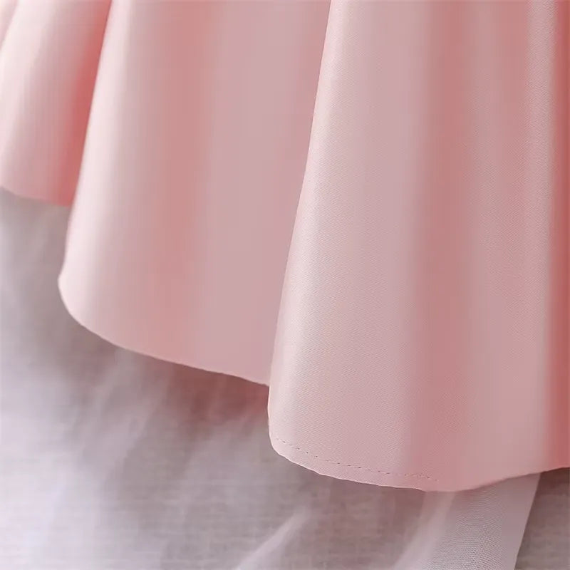 Vestido Infantil com Laço para Festas 3 Meses a 10 Anos Varialle