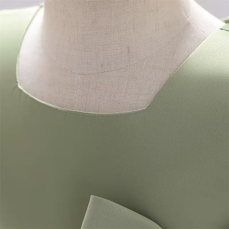 Vestido Infantil com Laço para Festas 3 Meses a 10 Anos Varialle