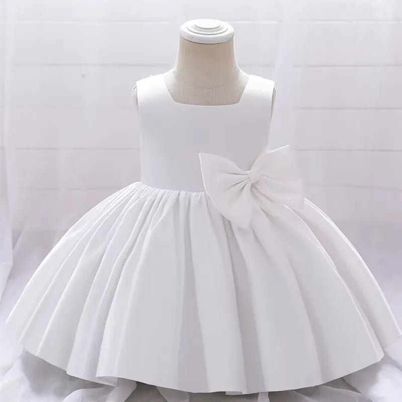 Vestido Infantil com Laço para Festas 3 Meses a 10 Anos Varialle