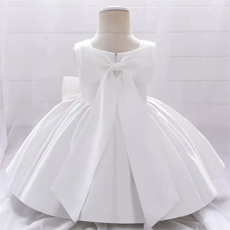 Vestido Infantil com Laço para Festas 3 Meses a 10 Anos Varialle