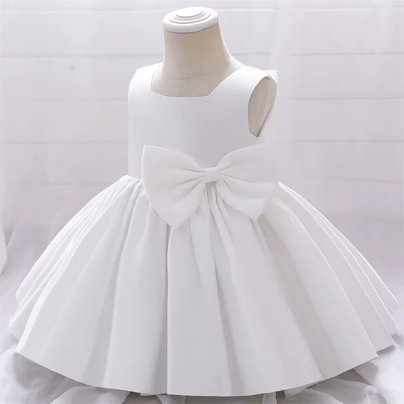 Vestido Infantil com Laço para Festas 3 Meses a 10 Anos Varialle