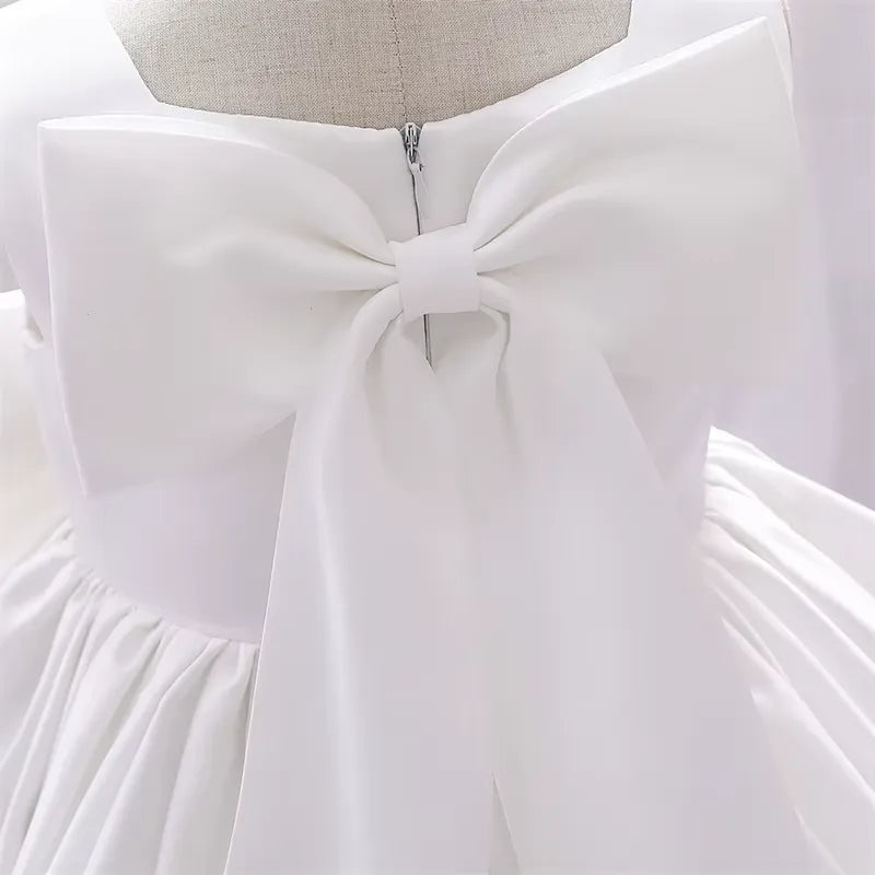 Vestido Infantil com Laço para Festas 3 Meses a 10 Anos Varialle