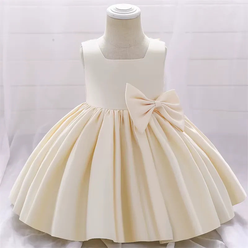Vestido Infantil com Laço para Festas 3 Meses a 10 Anos Varialle