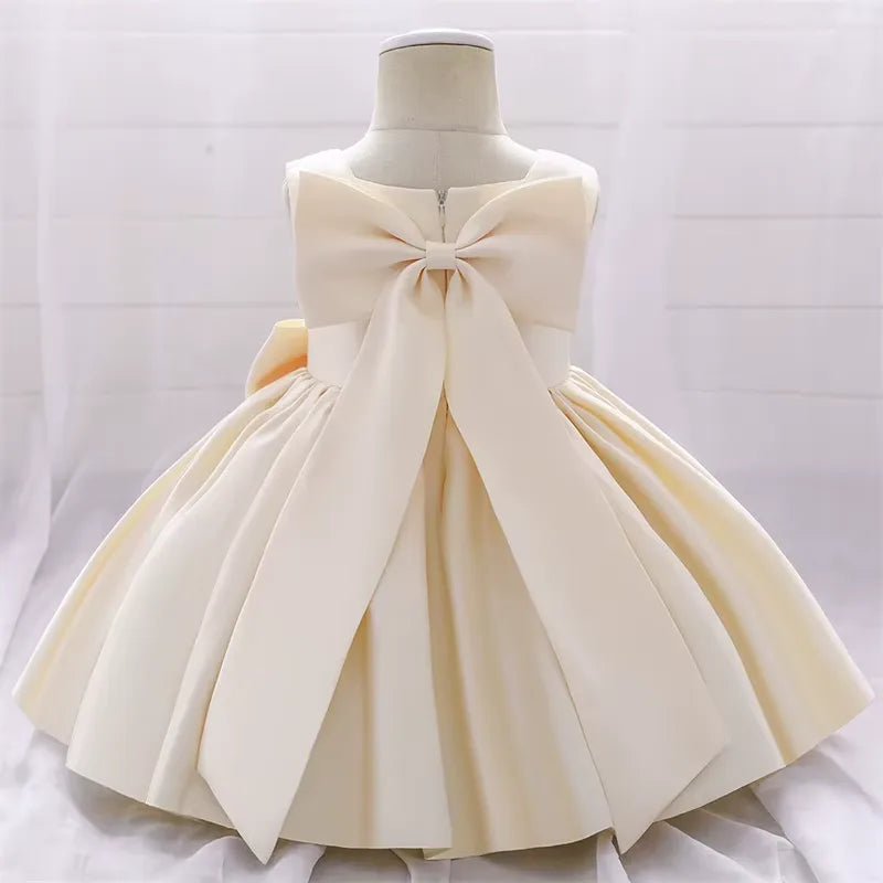 Vestido Infantil com Laço para Festas 3 Meses a 10 Anos Varialle