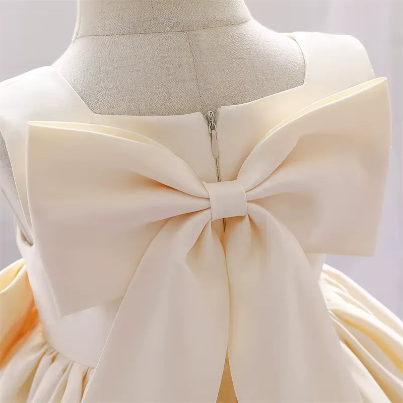 Vestido Infantil com Laço para Festas 3 Meses a 10 Anos Varialle