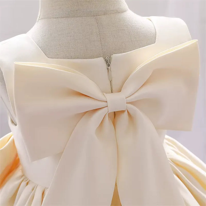 Vestido Infantil com Laço para Festas 3 Meses a 10 Anos Varialle