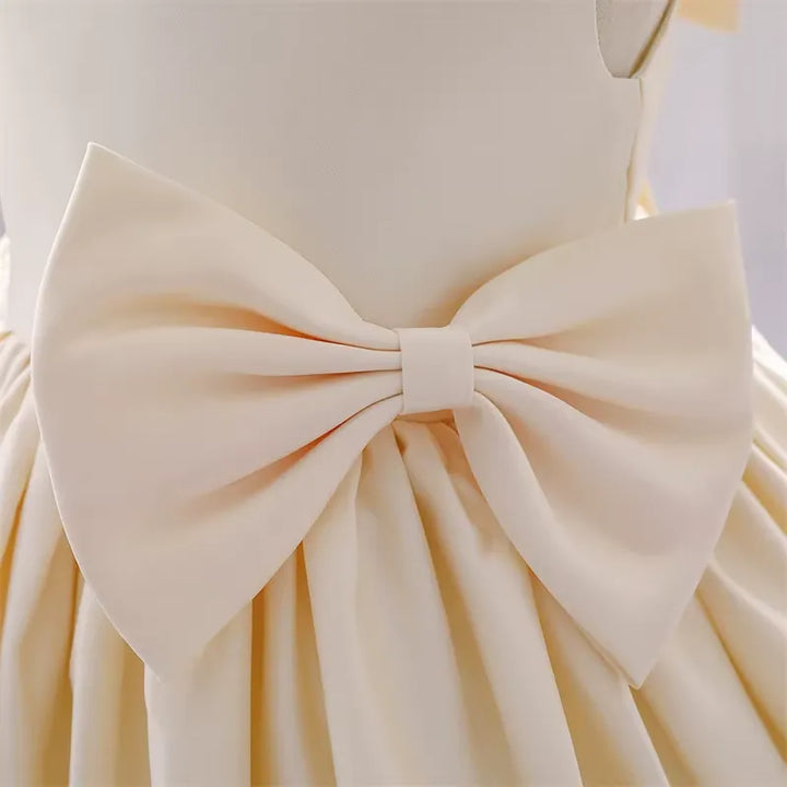 Vestido Infantil com Laço para Festas 3 Meses a 10 Anos Varialle