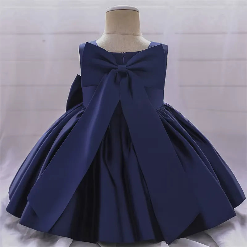 Vestido Infantil com Laço para Festas 3 Meses a 10 Anos Varialle