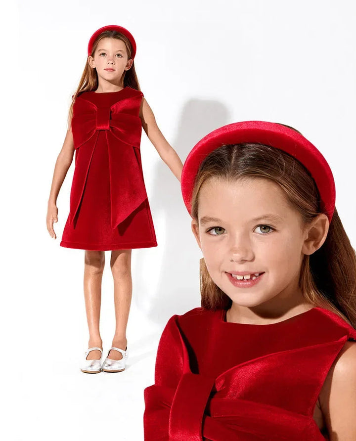 Vestido Infantil de Festa em Veludo Amorella - 1 a 8 Anos Varialle