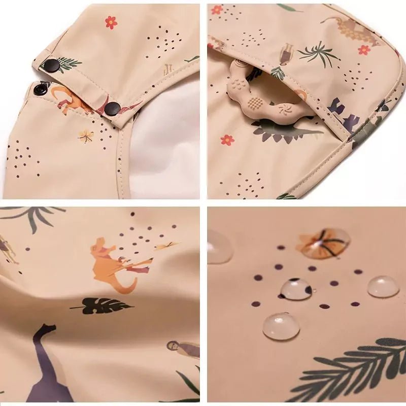 Babador Avental Impermeável Manga Longa - Plum Baby - Varialle