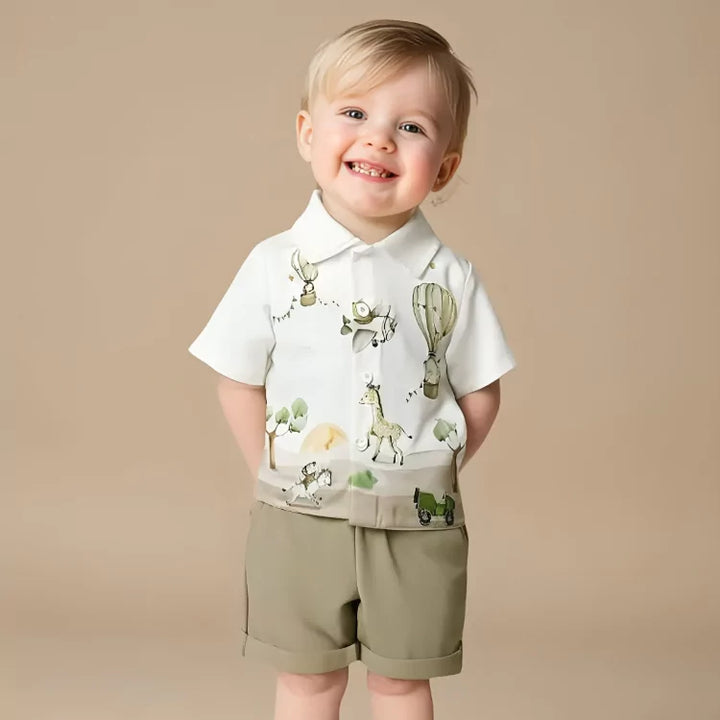 Conjunto Infantil Masculino Expedição Selvagem 6 Meses a 3 Anos