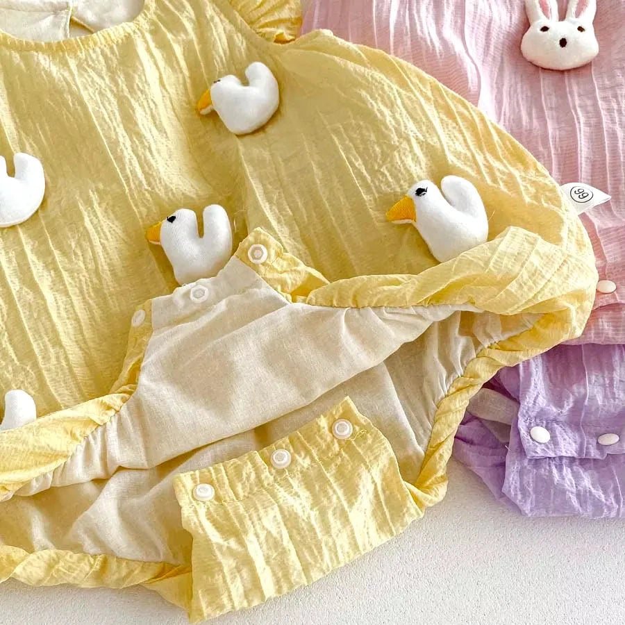 Body Infantil com Apliques Fofos e Mangas Voadoras - 3 a 24 Meses | LANÇAMENTO BLACK FRIDAY - Varialle