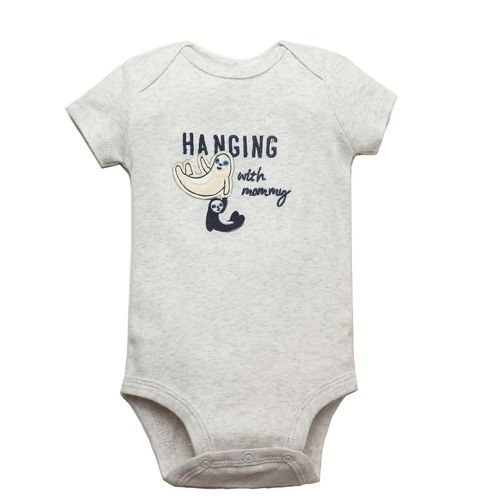 Bodysuits Infantis em Algodão - Kit 5 Peças - Conforto e Estilo 6 - 24 Meses - Varialle