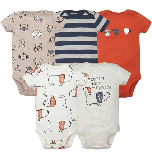 Bodysuits Infantis em Algodão - Kit 5 Peças - Conforto e Estilo 6 - 24 Meses - Varialle