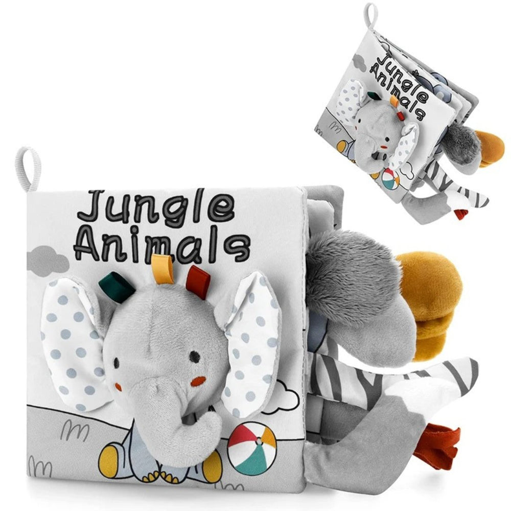 Brinquedo Sensorial para Bebês Livro Musical - Jungle Animals - Varialle