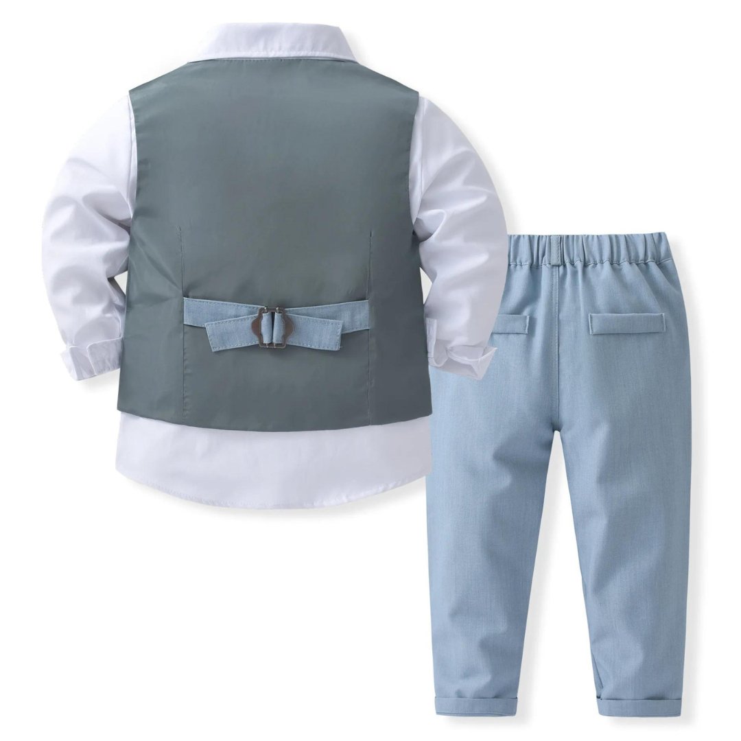 Conjunto Elegante Infanto | Camisa, Colete e Calça - Varialle