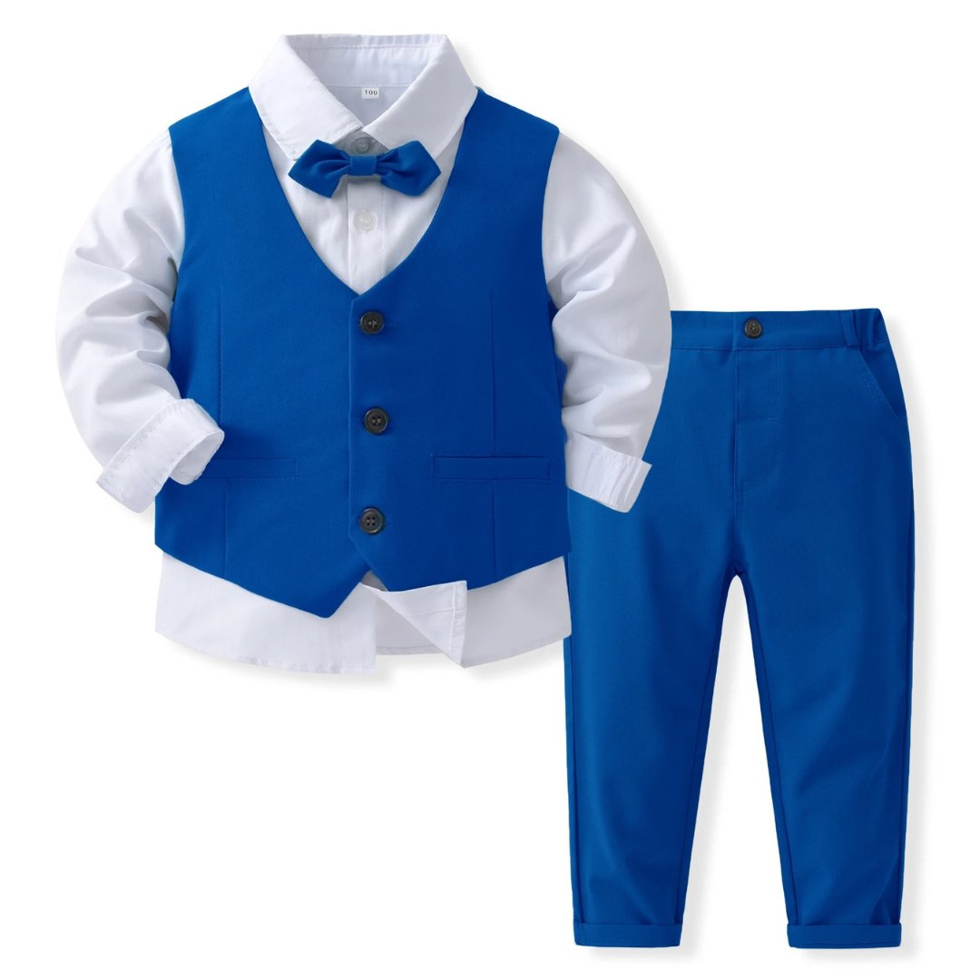 Conjunto Elegante Infanto | Camisa, Colete e Calça - Varialle