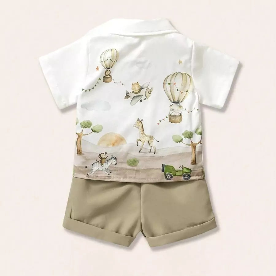 Conjunto Infantil Masculino Expedição Selvagem 6 Meses a 3 Anos