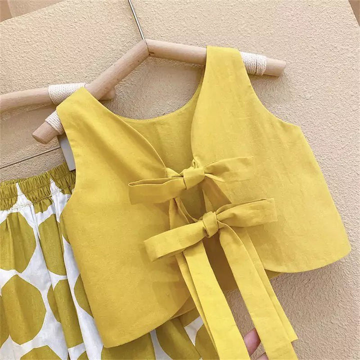 Conjunto Infantil Sol Brilhante de 3 Peças - Top, Calça e Chapéu de Verão - Varialle